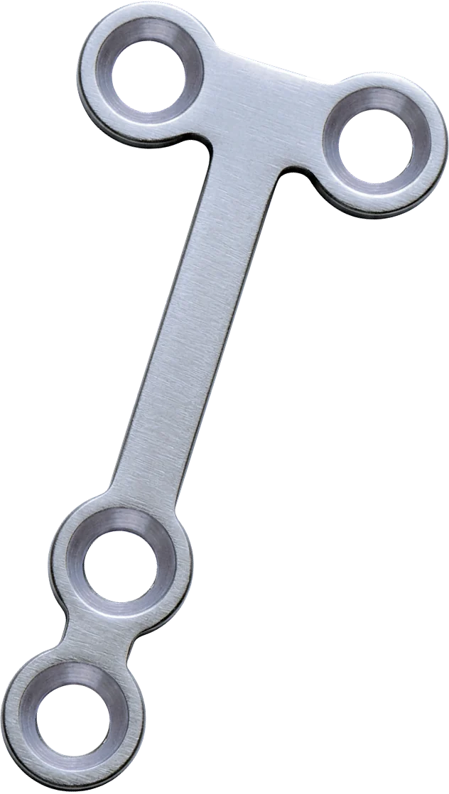 0.5 Micro Angled T-Plate, Left – catalogue image of the mirrored version